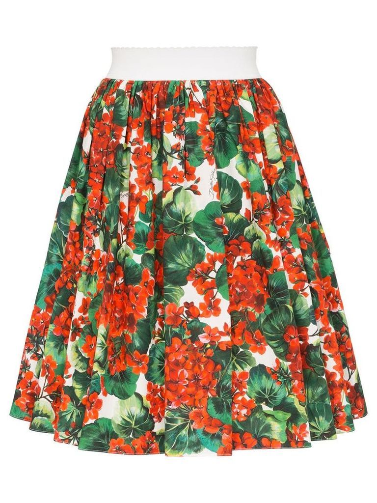 Dolce & Gabbana Portofino print skirt - Red