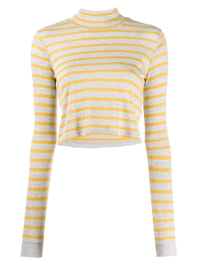 Alexander Wang stripe knitted top - Yellow
