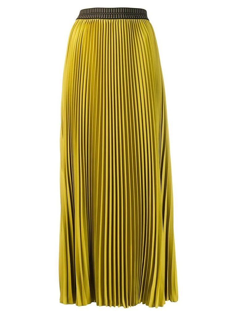 Luisa Cerano Long pleated skirt - Yellow