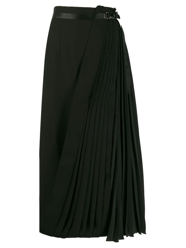 Prada pleated wrap skirt - Black