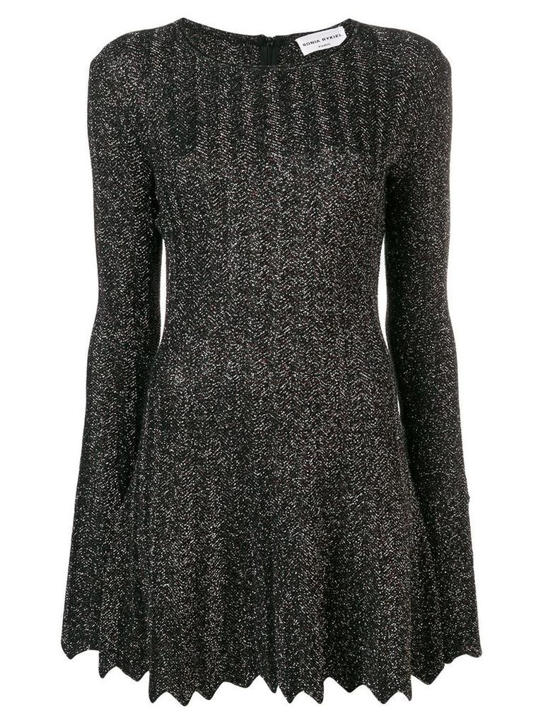 Sonia Rykiel glitter pleated dress - Black