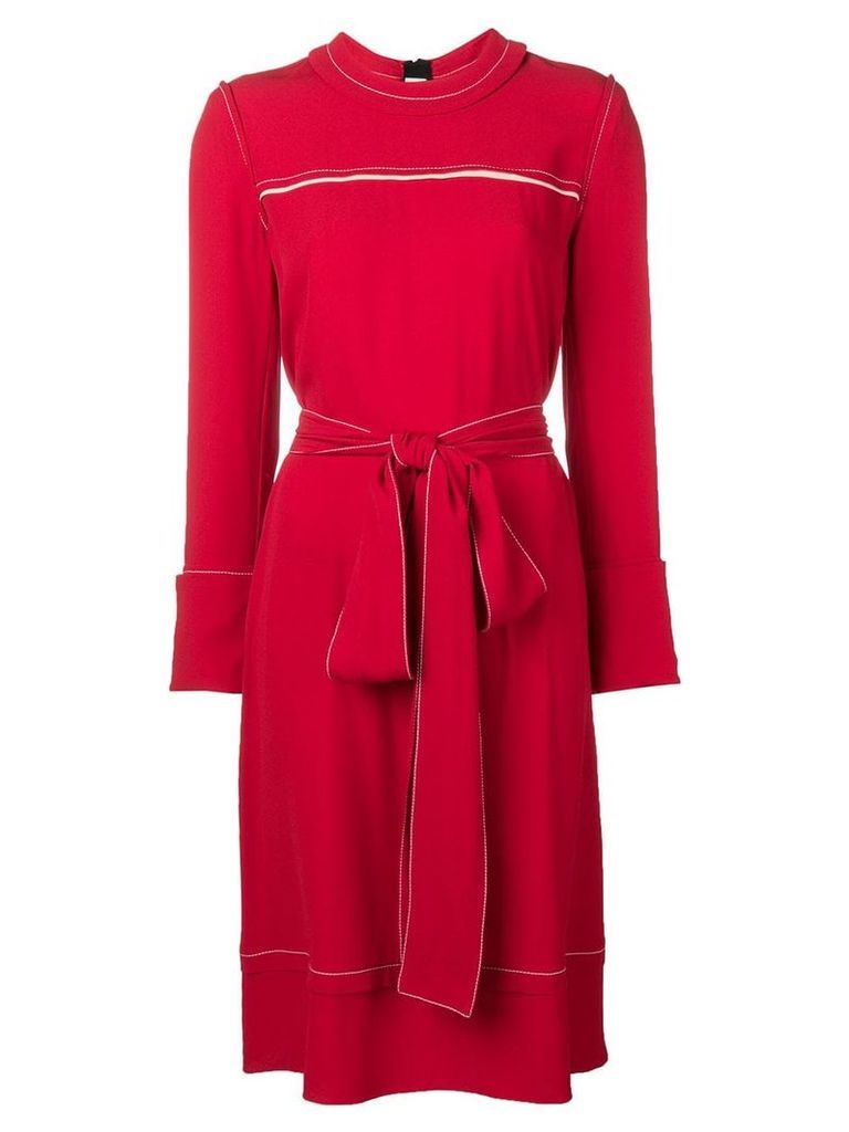 Marni belted sweater dress - Red