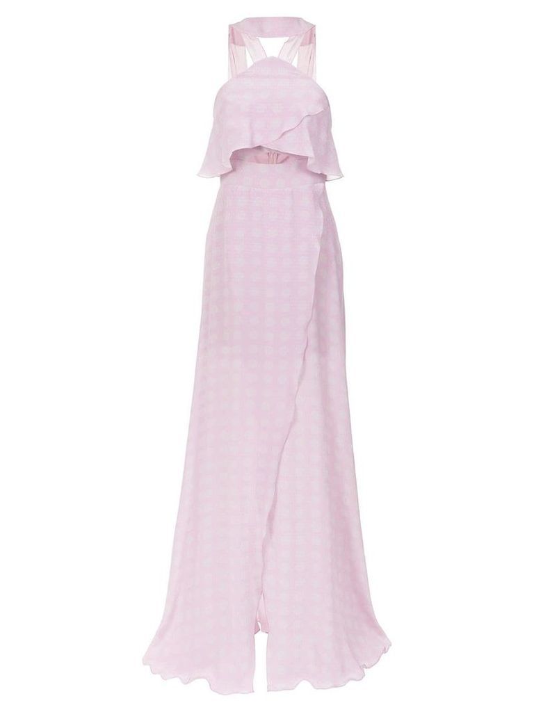 Tufi Duek polka dots gown - Pink