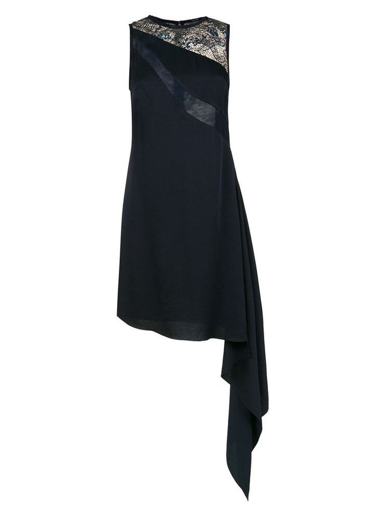 Tufi Duek asymmetrical lace dress - Blue