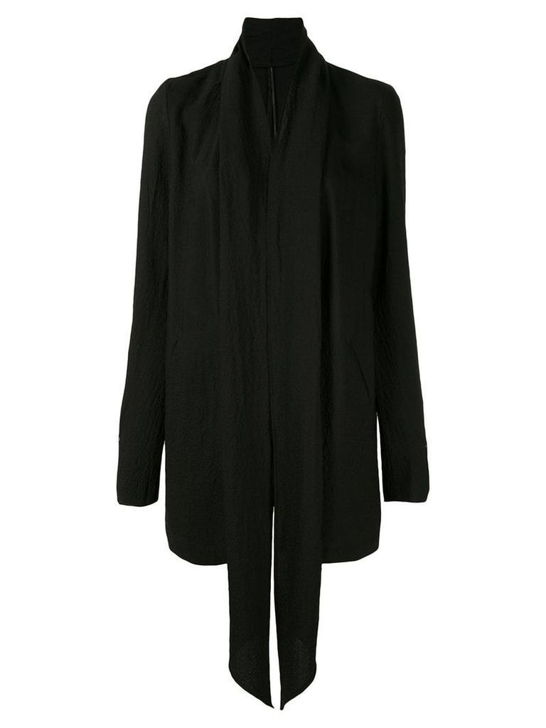 Masnada draped front blazer - Black