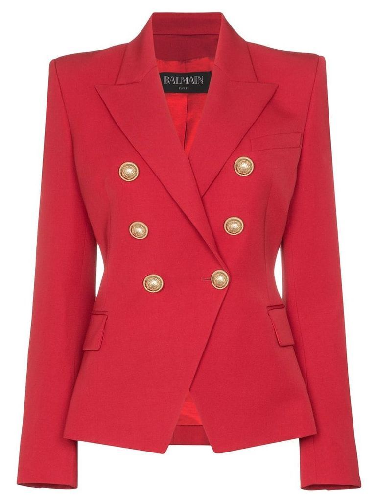 Balmain double-breasted blazer - Red