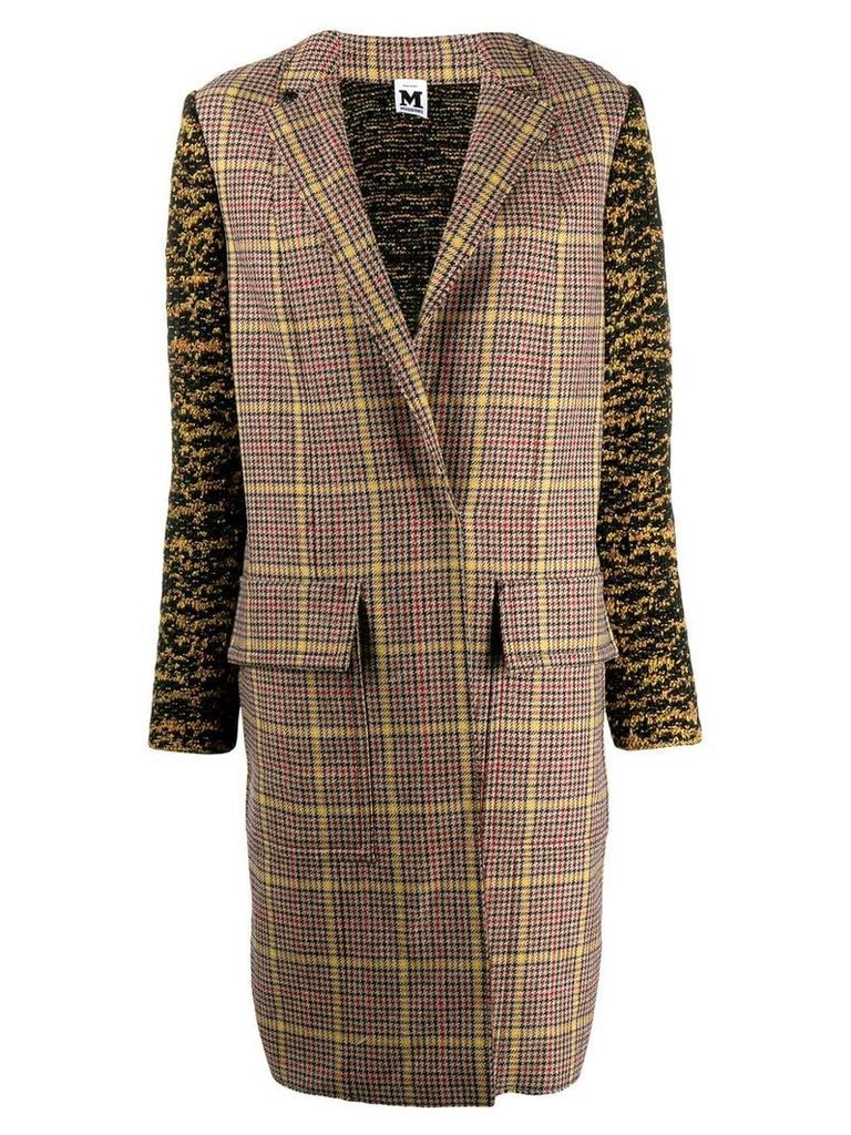 M Missoni plaid trench coat - Brown