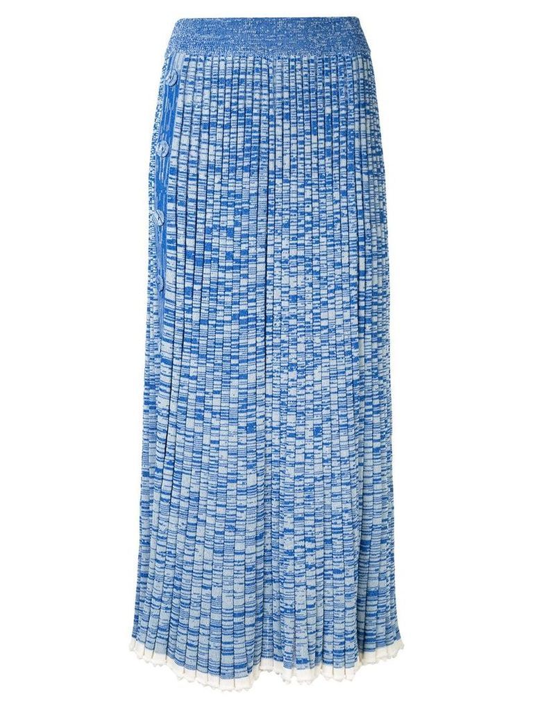 Christopher Esber pleated skirt - Blue