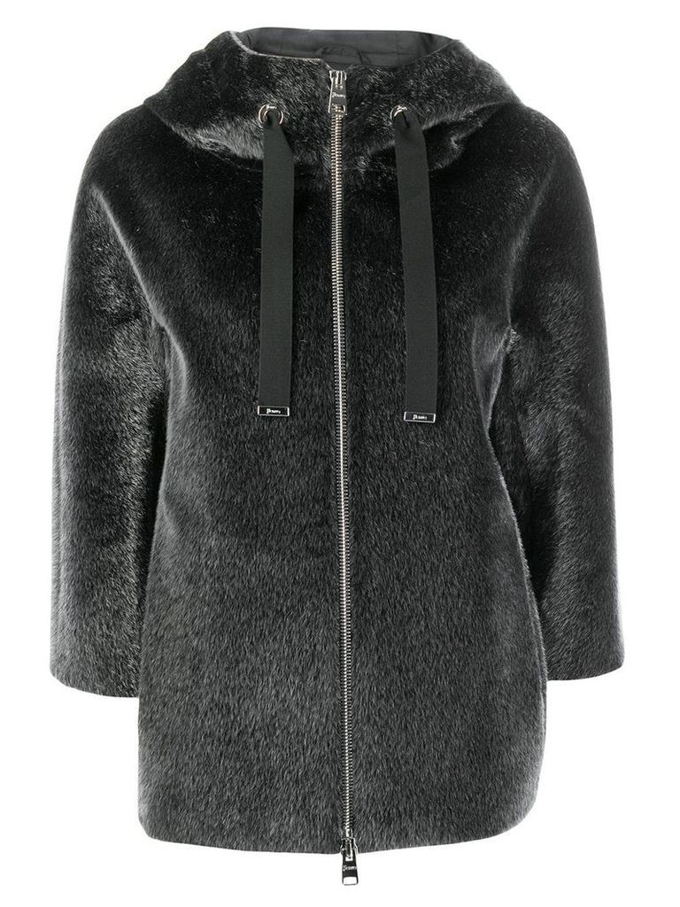 Herno textured hooded jacket - Grey