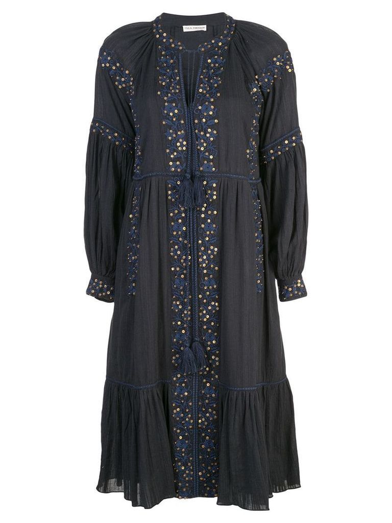 Ulla Johnson embroidered dress - Blue