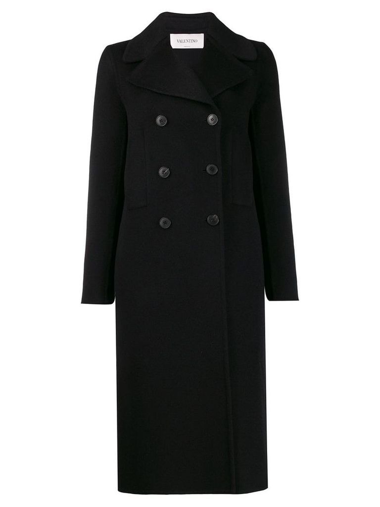 Valentino cashmere double-breasted coat - Black