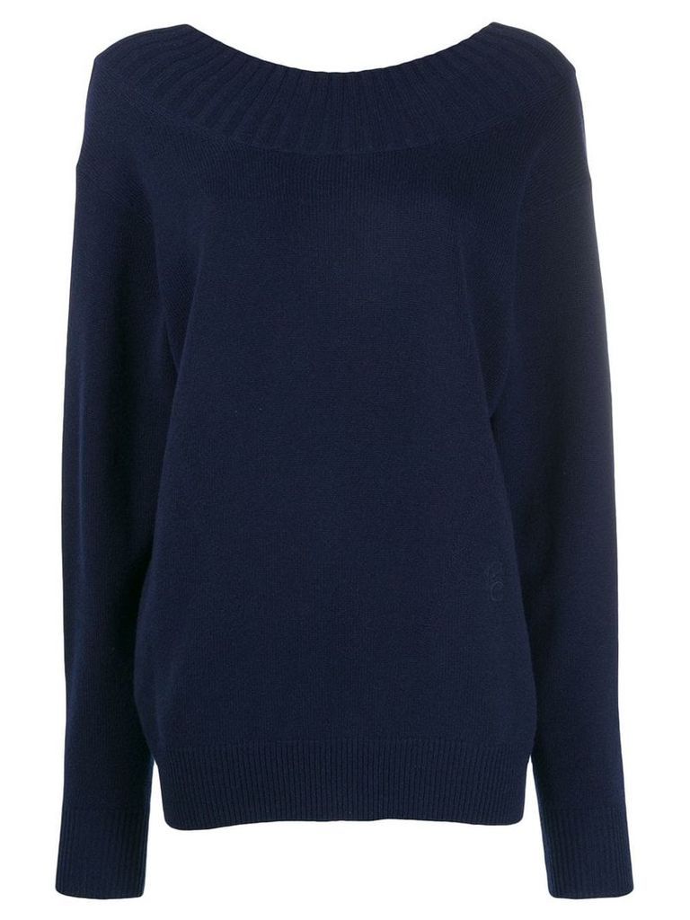 Chloé cutout back sweater - Blue