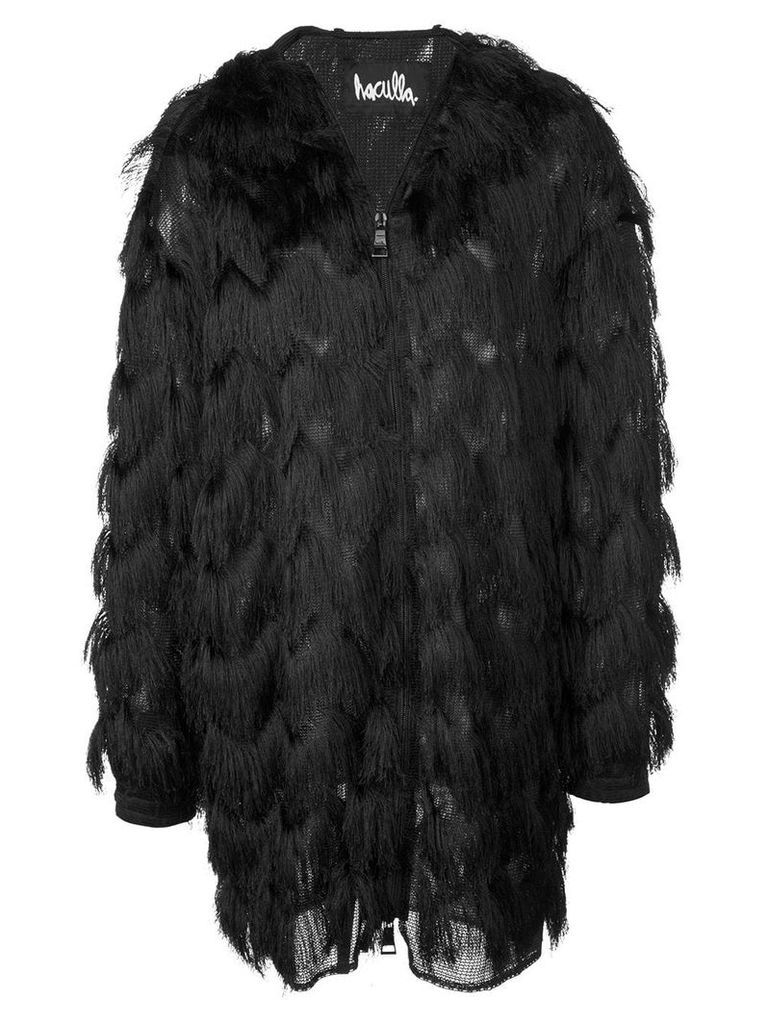 Haculla fringed coat - Black