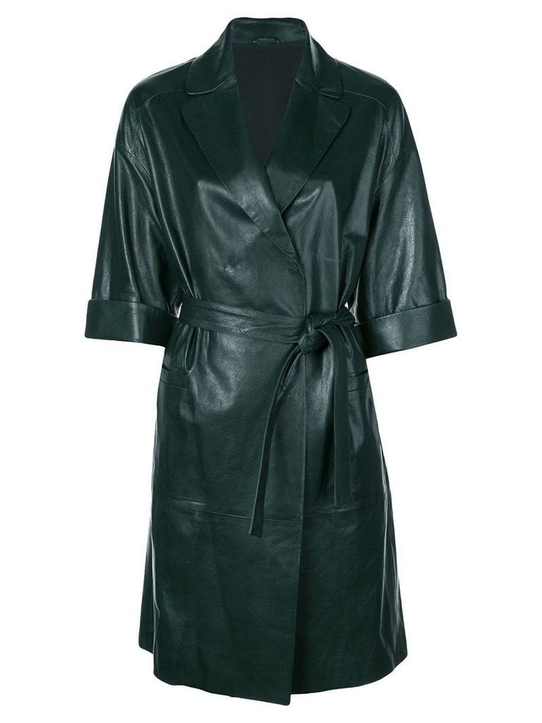 Brunello Cucinelli belted trench coat - Green