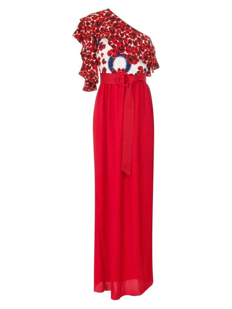 Isolda Abalone maxi dress - Red