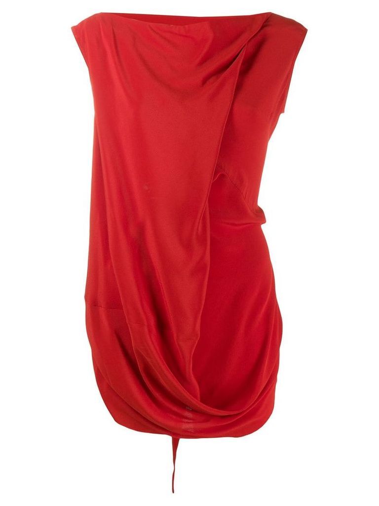 Rick Owens draped blouse - Red