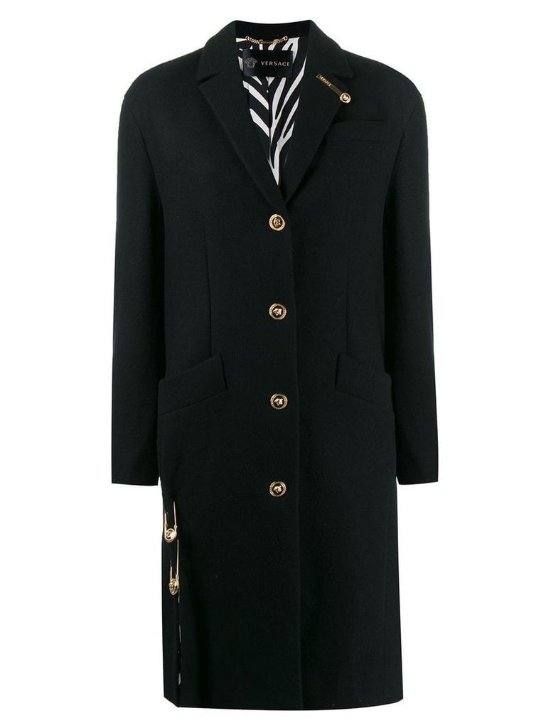 Versace tailored coat - Black
