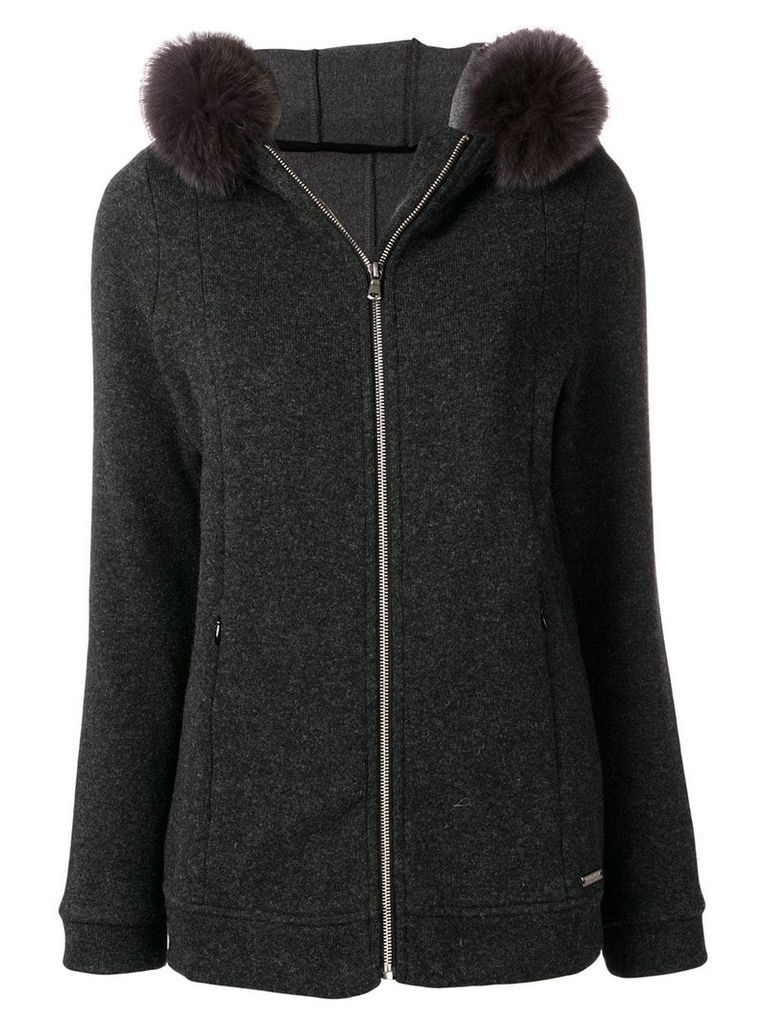 Woolrich hooded zipped cardigan - Grey