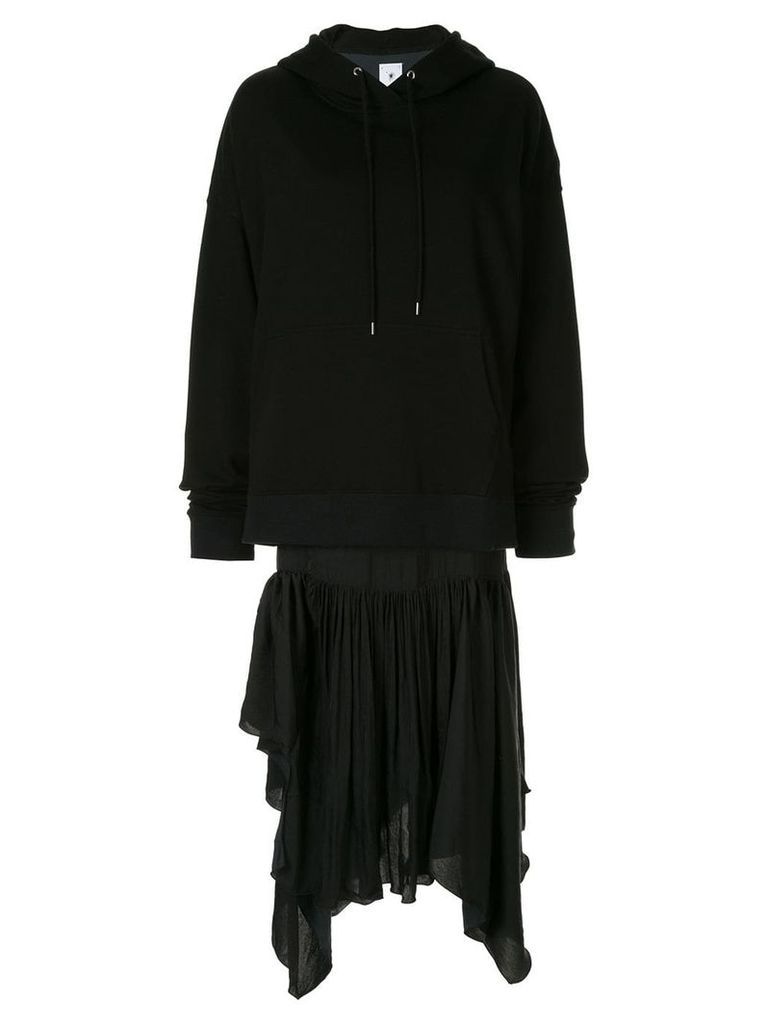 Maison Mihara Yasuhiro oversized hoodie dress - Black