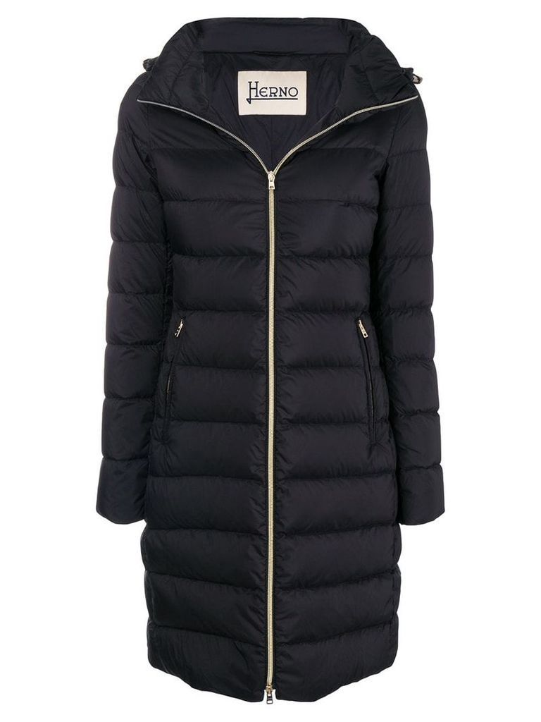 Herno zipped padded coat - Black