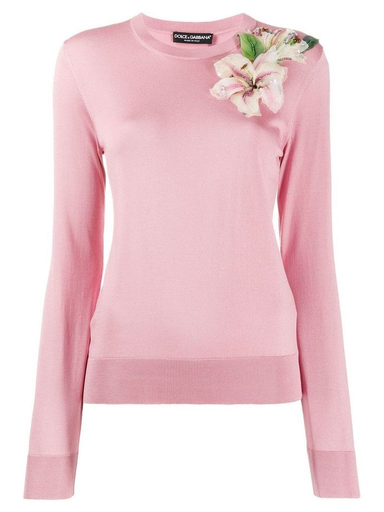 Dolce & Gabbana floral pullover - PINK