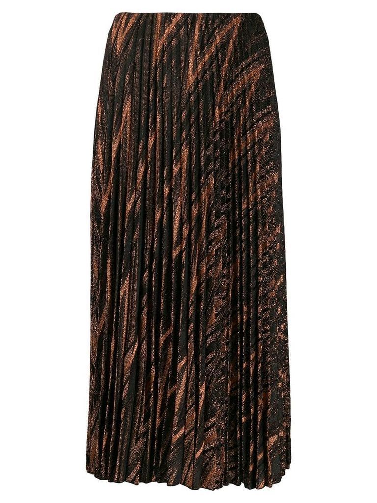 M Missoni metallic knit pleated skirt - Black