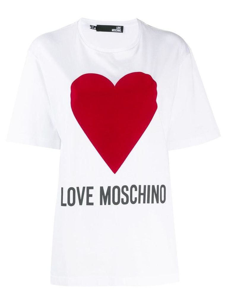 Love Moschino oversized logo T-shirt - White