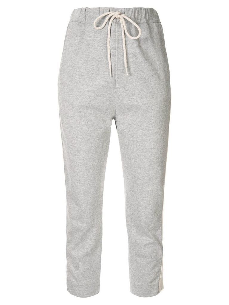 Bassike cropped track trousers - Grey