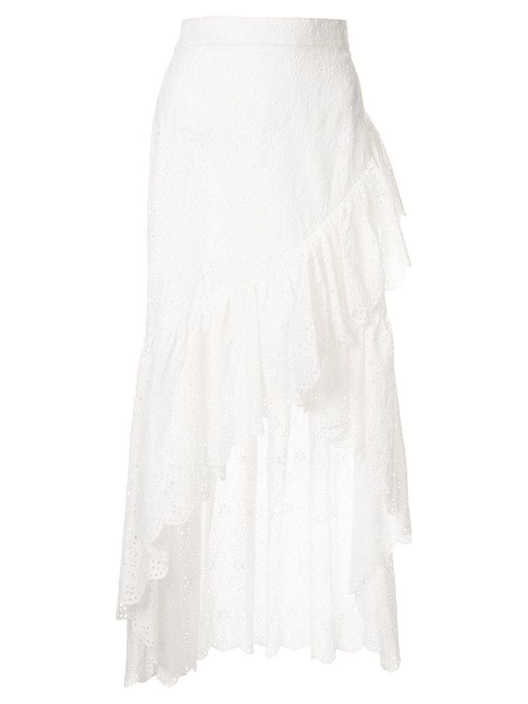 Sir. Amelie asymmetric skirt - White