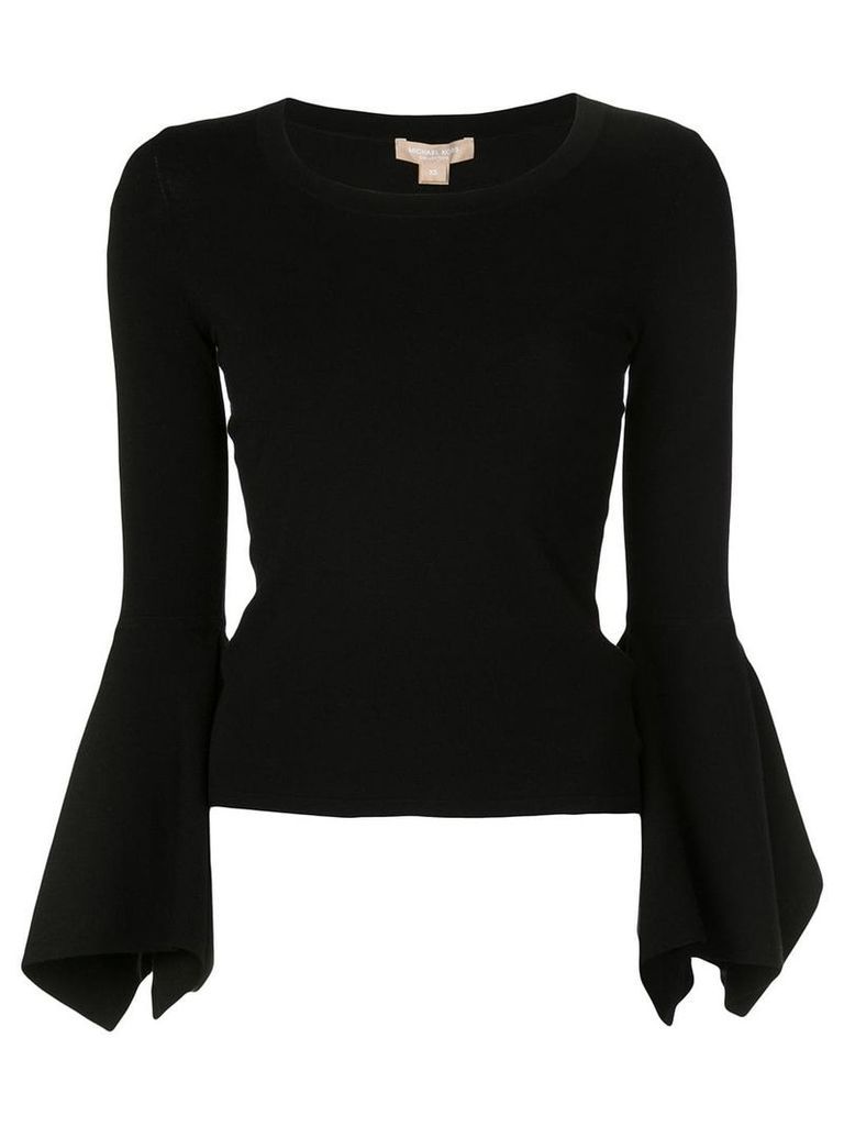 Michael Kors Collection flared sleeve top - Black