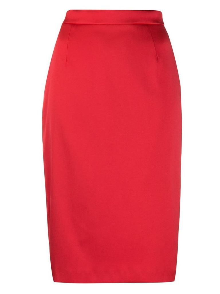 Escada mid-length pencil skirt - Red