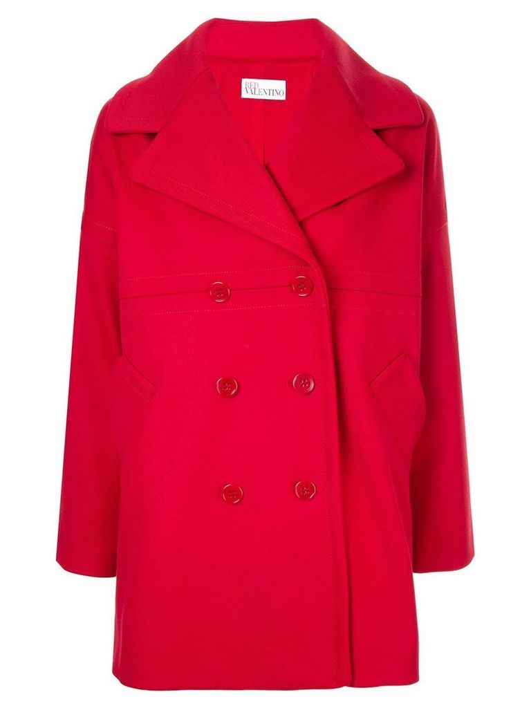 Red Valentino wide lapel coat
