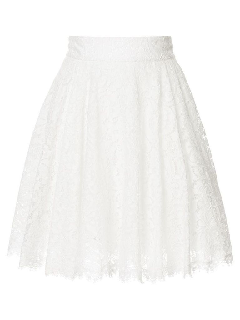 Dolce & Gabbana cordonetto lace skirt - White