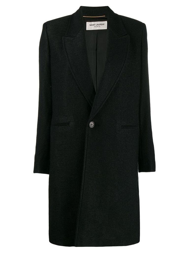 Saint Laurent single-breasted coat - Black