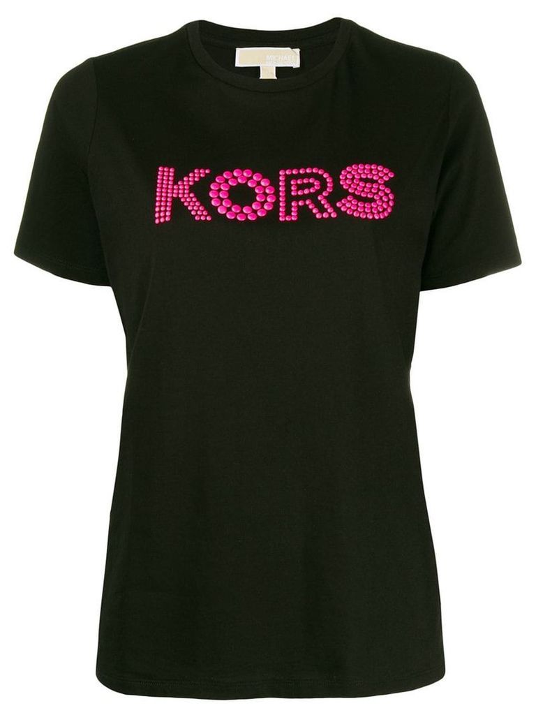 Michael Michael Kors beaded detail T-shirt - Black