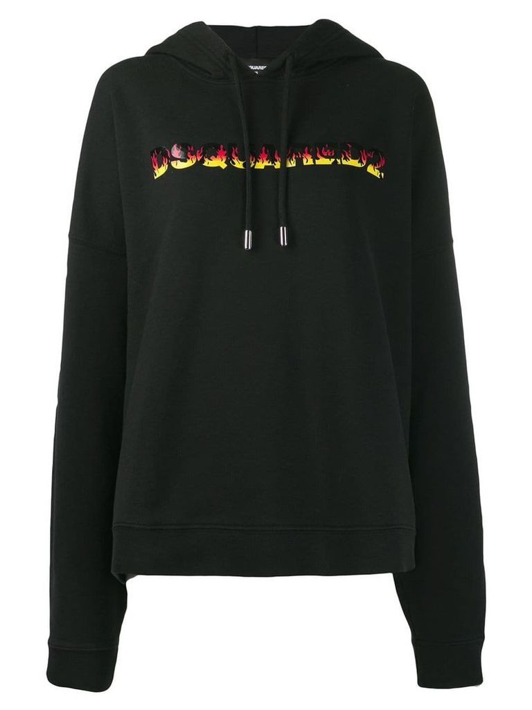 Dsquared2 oversized logo hoodie - Black