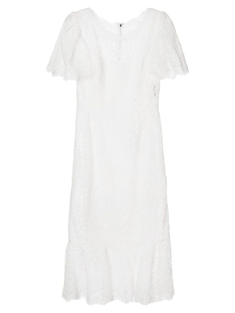 Dolce & Gabbana lace midi dress - White