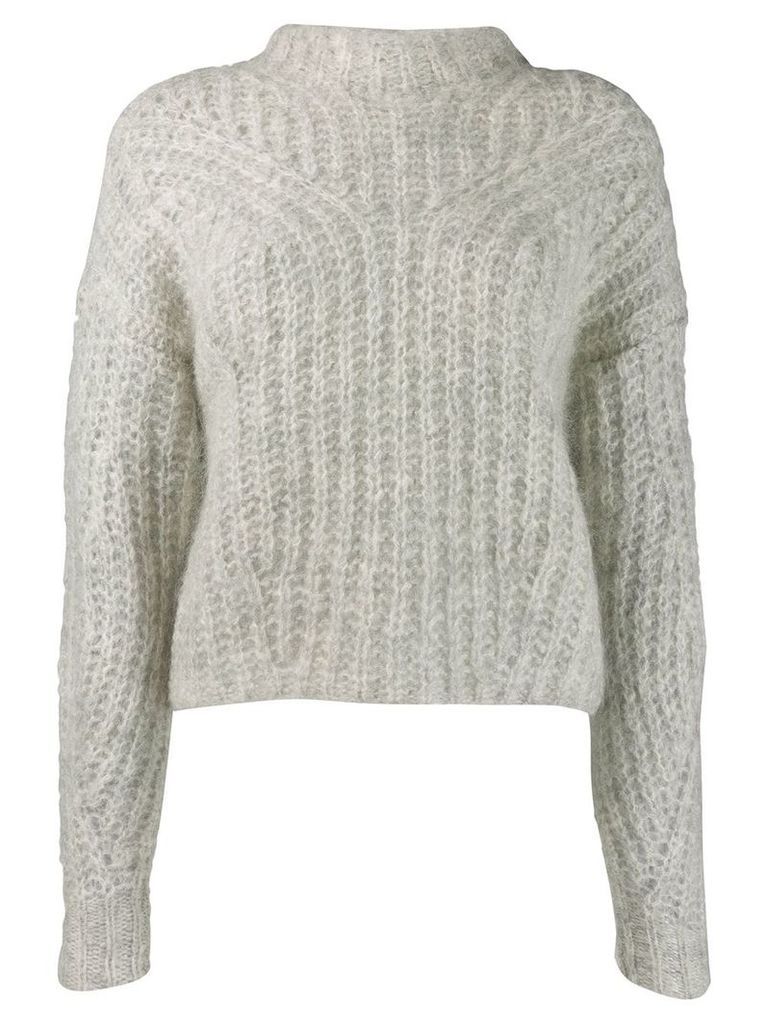Isabel Marant fitted knit sweater - Grey