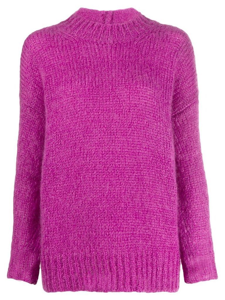 Isabel Marant classic fitted sweater - PURPLE