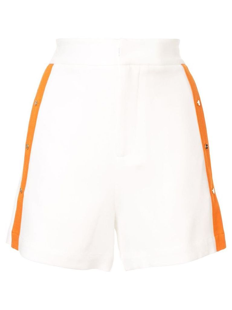 Comme Moi high waisted shorts - White