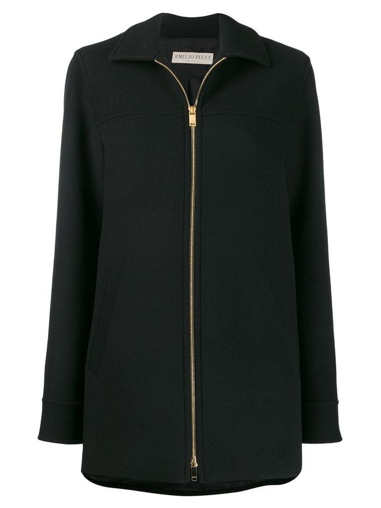 Emilio Pucci oversized shirt coat - Black