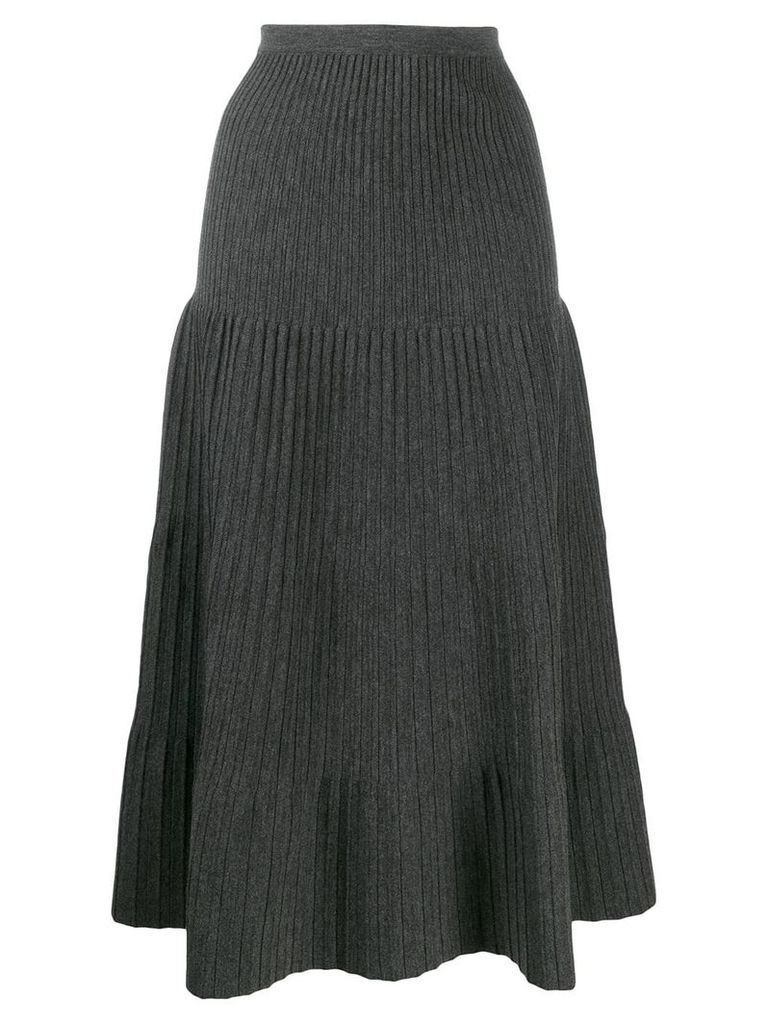 Dsquared2 tiered pleated skirt - Grey