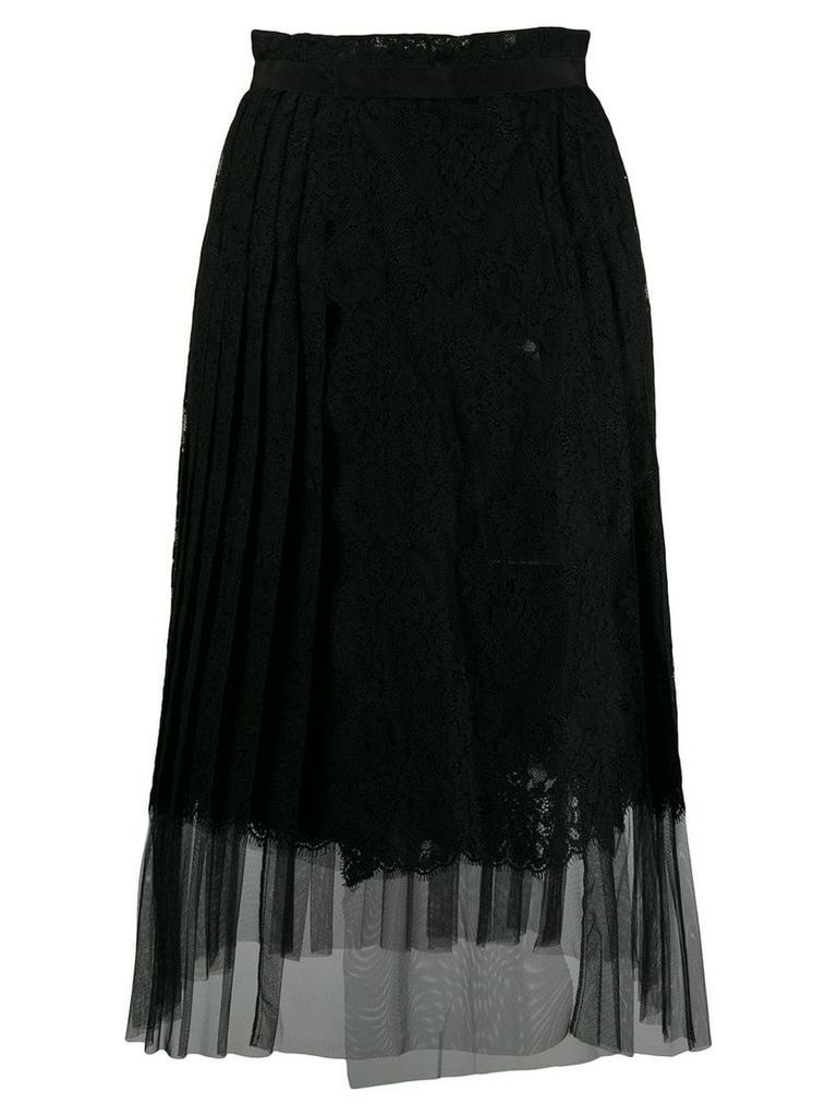 Ermanno Scervino lace overlay skirt - Black