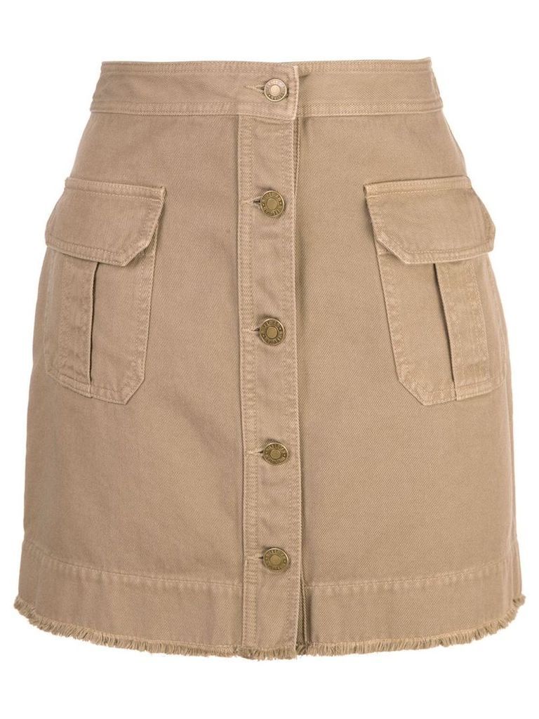 Nili Lotan Sahara mini skirt - Brown