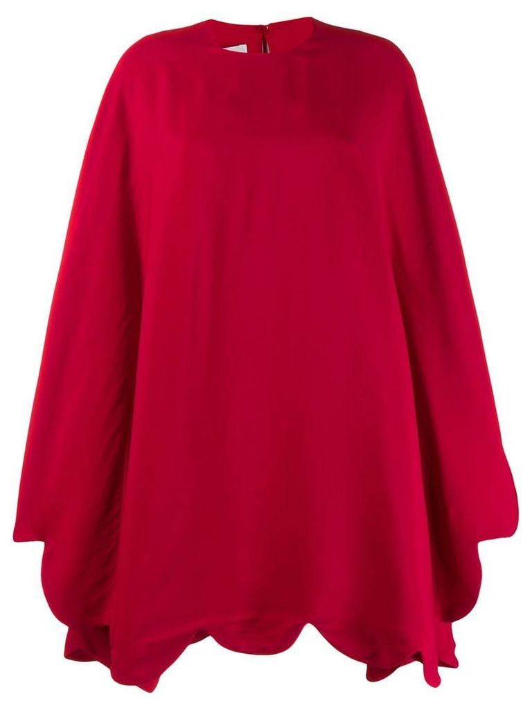 Valentino puffball hem short dress - Red