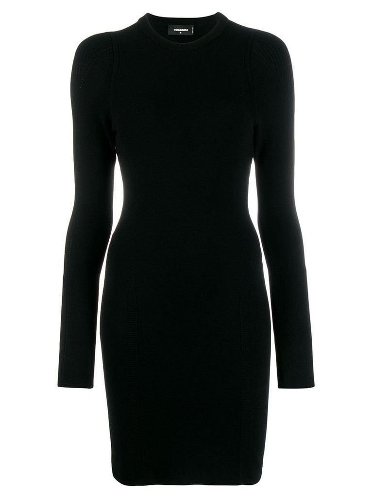 Dsquared2 long sleeve fitted dress - Black