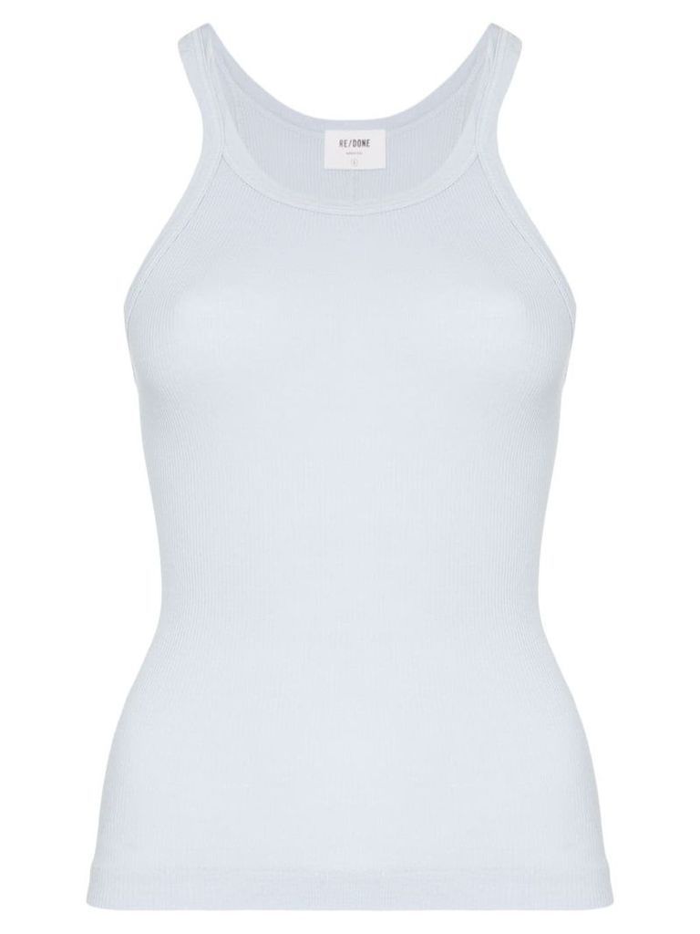 RE/DONE ribbed tank top - Blue