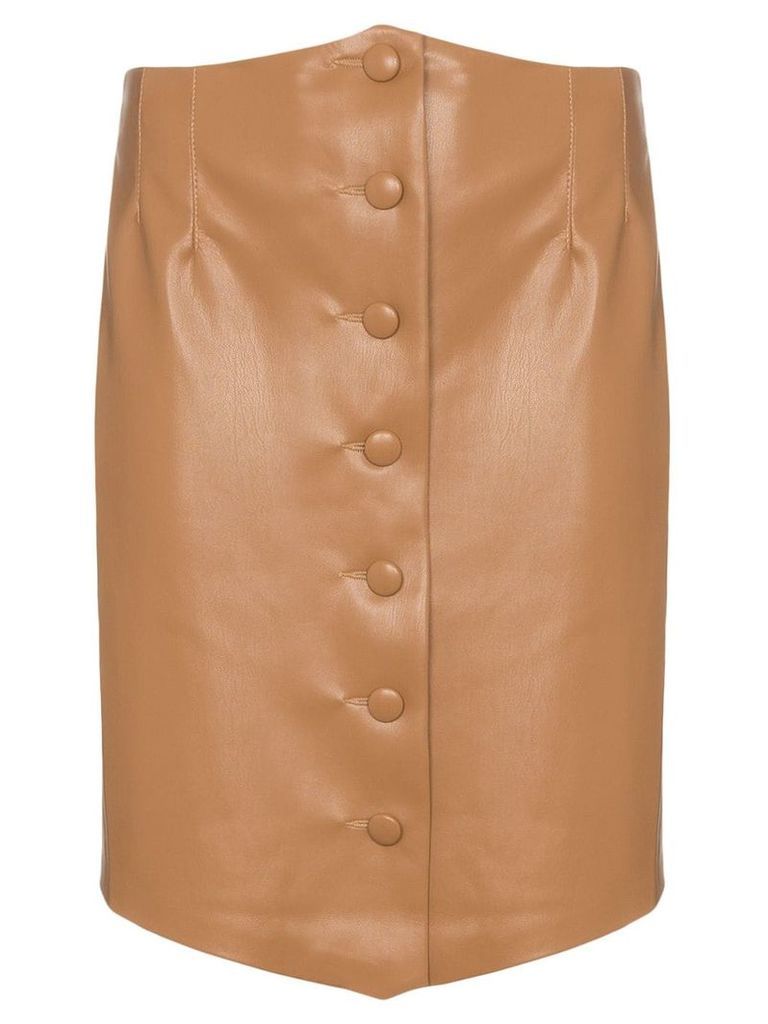 Nanushka Sils buttoned mini-skirt - Brown