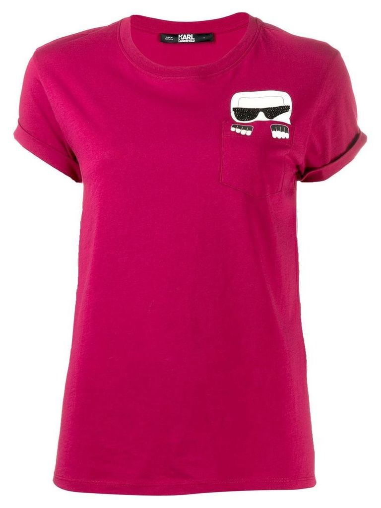 Karl Lagerfeld Ikonik Karl T-shirt - PINK