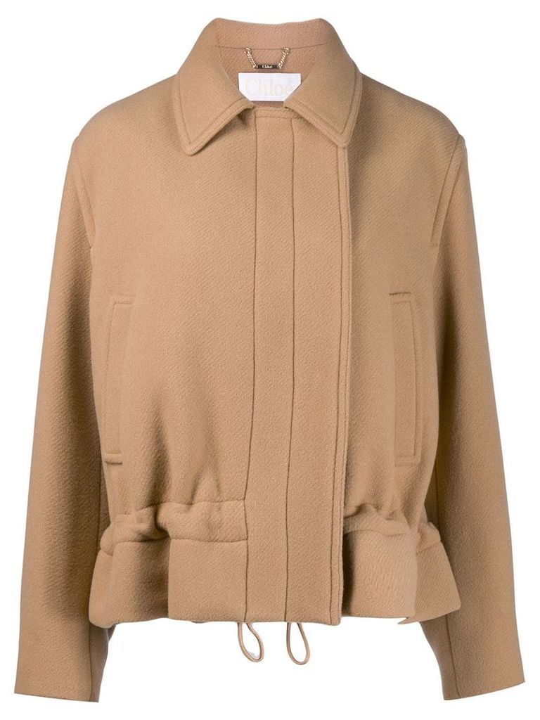 Chloé drawstring fitted jacket - NEUTRALS